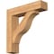 Ekena Millwork Funston Block Smooth Bracket w/ Offset Brace, Western Red Cedar, 7 1/2"W x 32"D x 32"H BKT0806X32X32FST05SWR - alternate 1